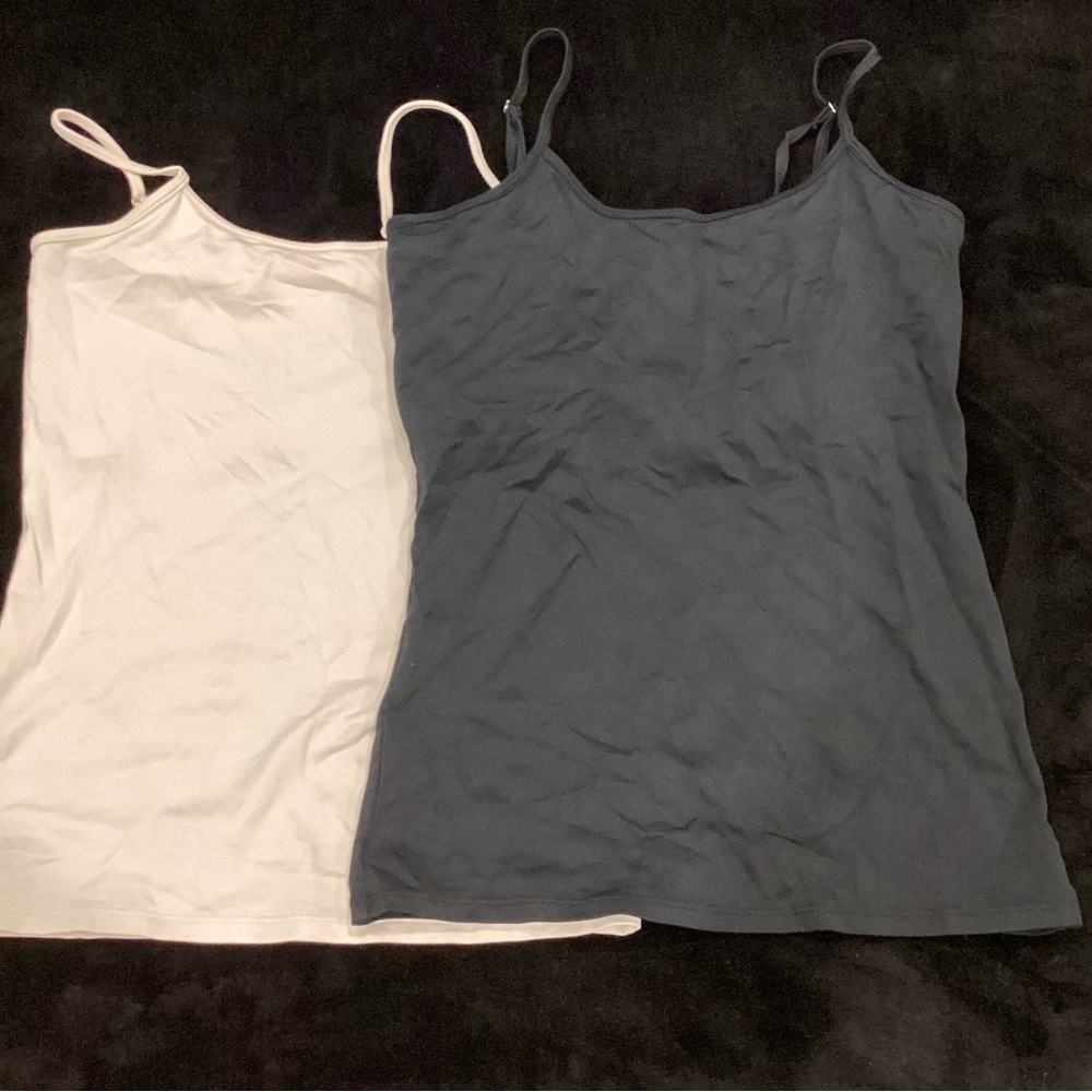 White House Black Market Dual Camisole Set in Black and White
